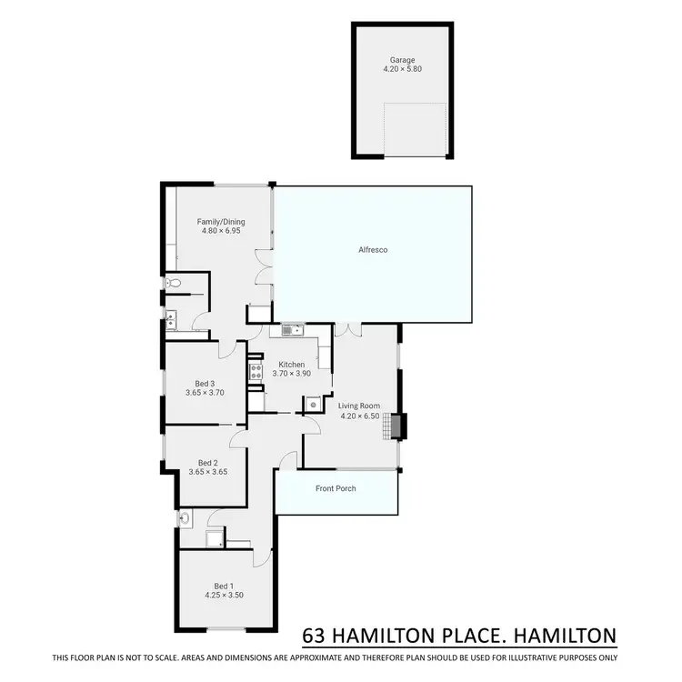 Floorplan of Homely house listing, 63 Hamilton Place, Hamilton VIC 3300