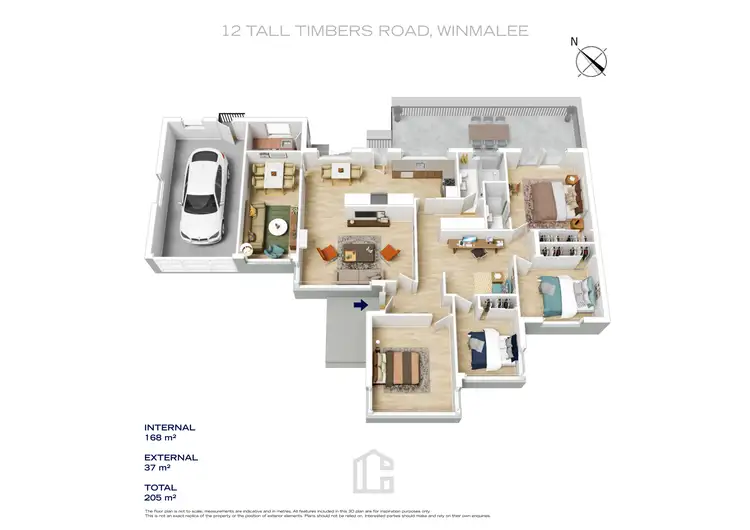Floorplan of Homely house listing, 12 Tall Timbers Road, Winmalee NSW 2777