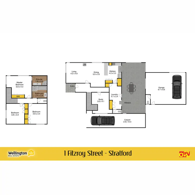 Floorplan of Homely house listing, 1 Fitzroy Street, Stratford VIC 3862