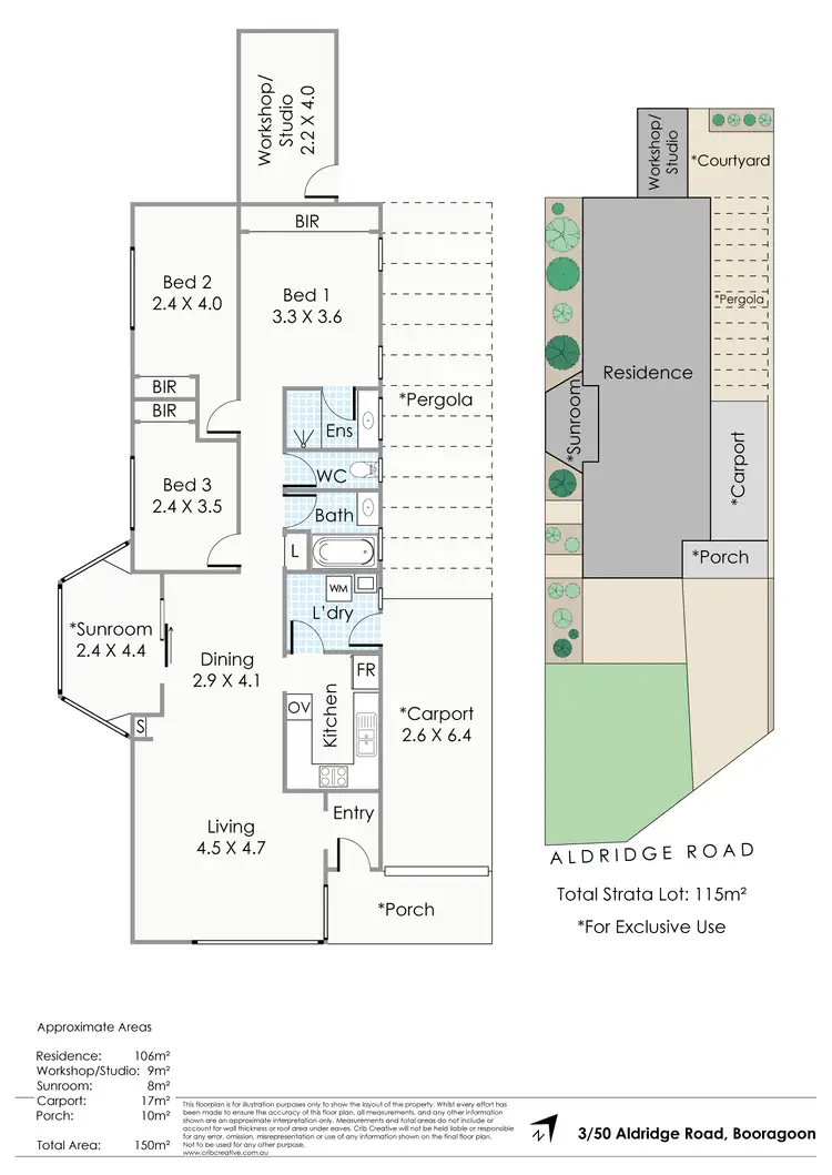 Floorplan of Homely house listing, 3/50 Aldridge Road, Booragoon WA 6154
