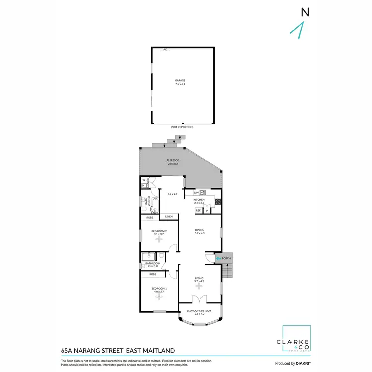 Floorplan of Homely house listing, 65a Narang Street, East Maitland NSW 2323