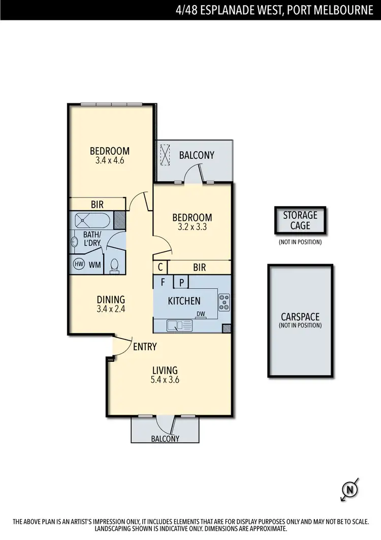 Floorplan of Homely apartment listing, 4/48 Esplanade West, Port Melbourne VIC 3207