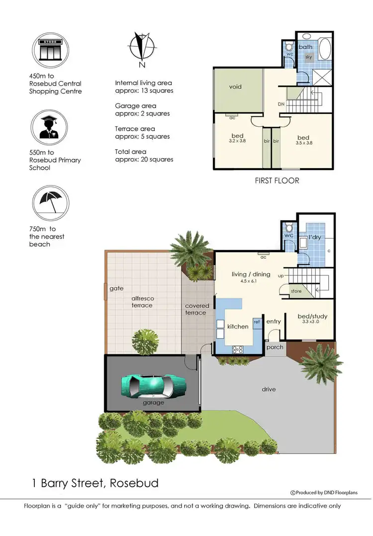 Floorplan of Homely house listing, 1 Barry Street, Rosebud VIC 3939