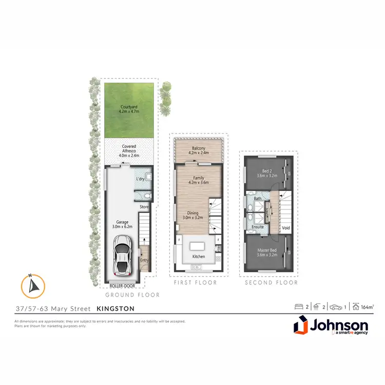 Floorplan of Homely townhouse listing, 37/57-63 Mary Street, Kingston QLD 4114
