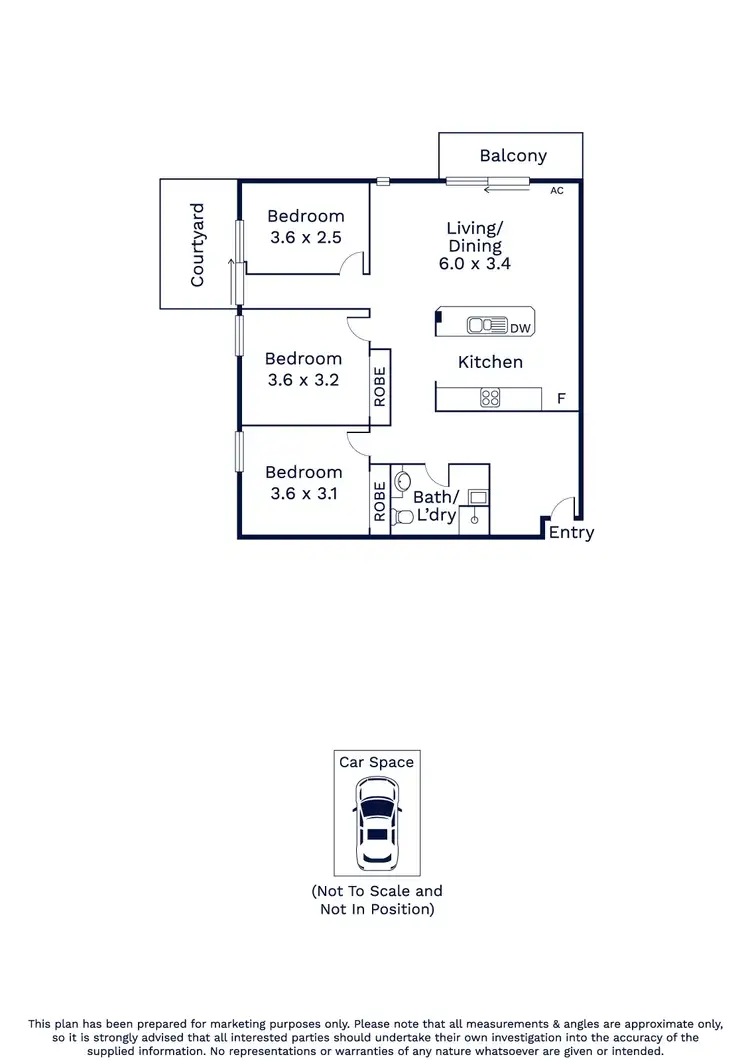 Floorplan of Homely apartment listing, 2/17 Ascot Vale Road, Flemington VIC 3031