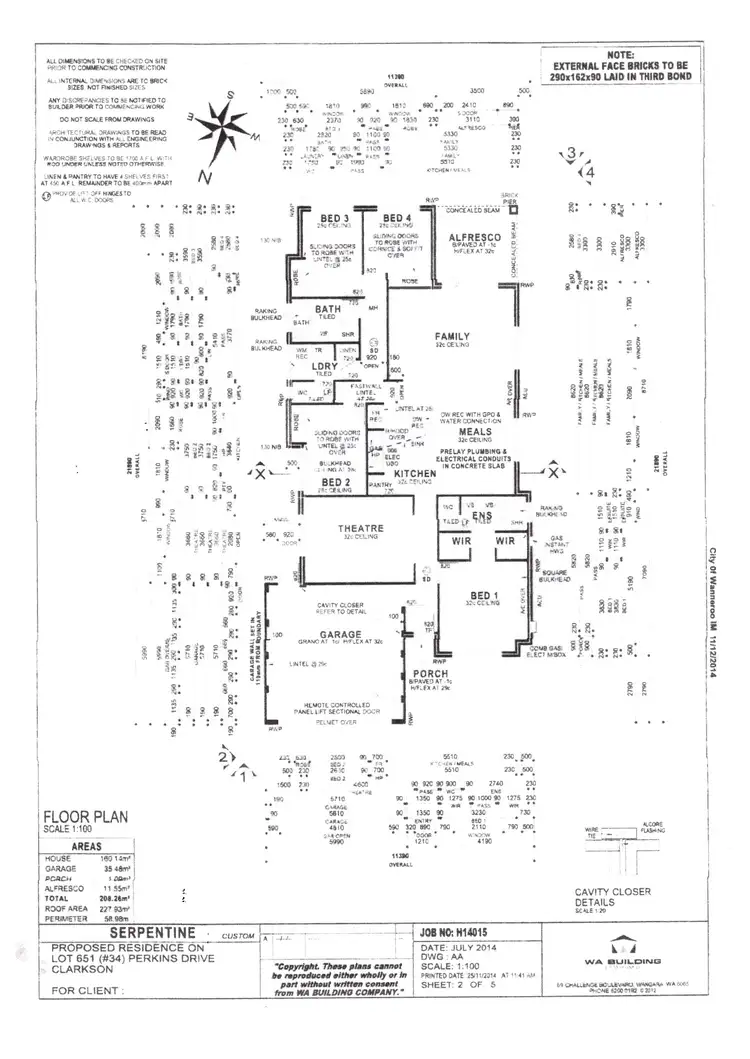 Floorplan of Homely house listing, 34 Perkins Drive, Clarkson WA 6030