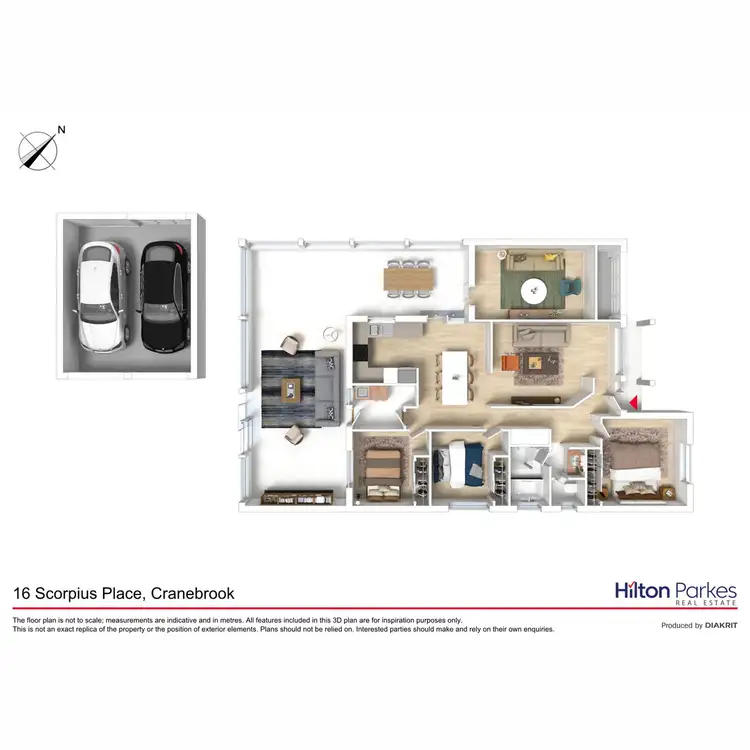 Floorplan of Homely house listing, 16 Scorpius Place, Cranebrook NSW 2749