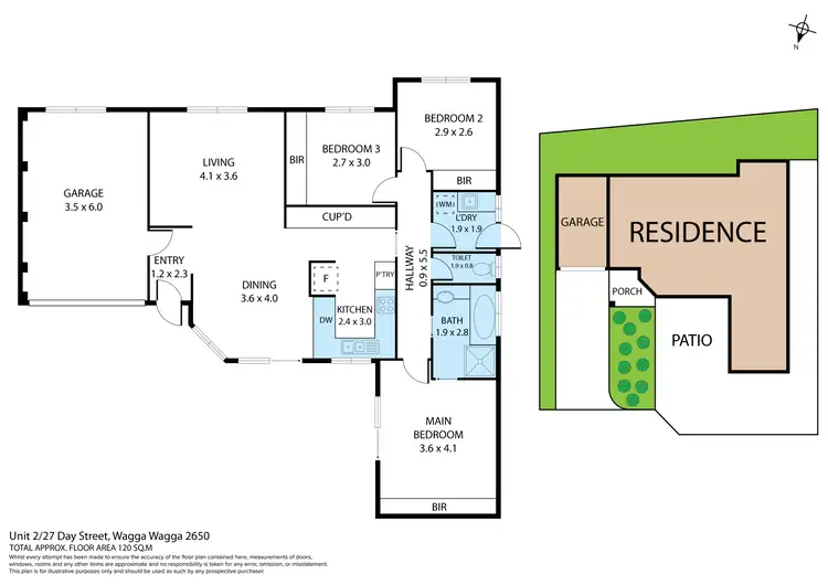 Floorplan of Homely villa listing, 2/27 Day Street, Wagga Wagga NSW 2650