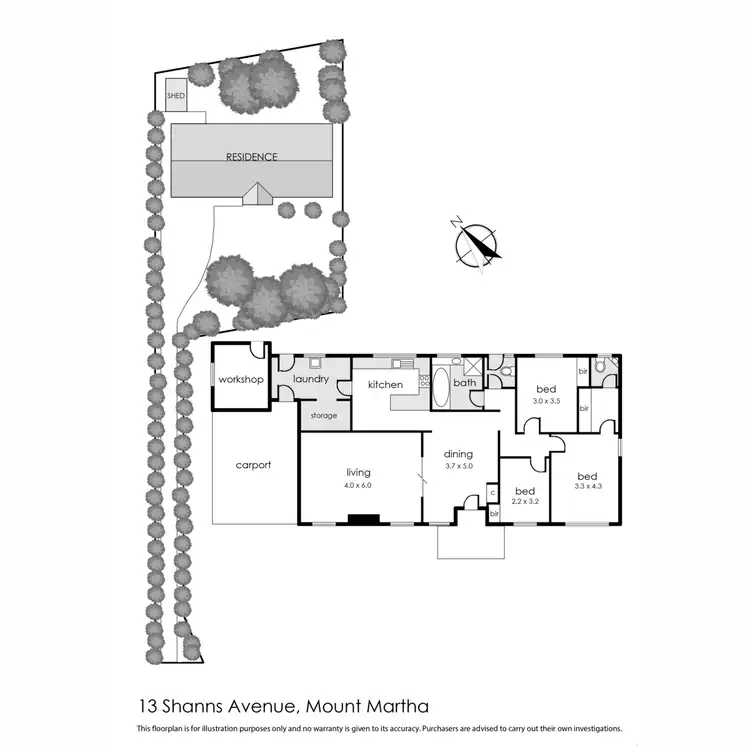 Floorplan of Homely house listing, 13 Shanns Avenue, Mount Martha VIC 3934