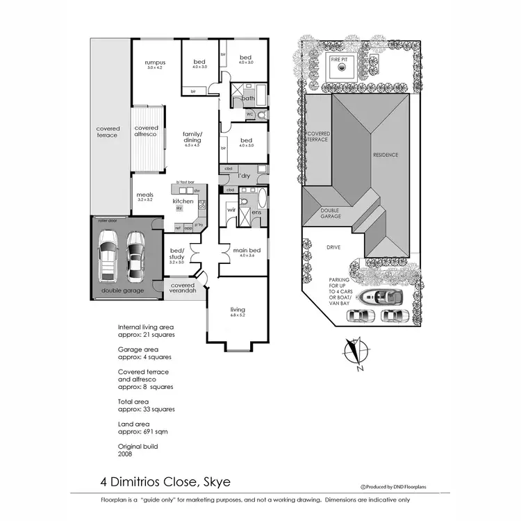 Floorplan of Homely house listing, 4 Dimitrios Close, Skye VIC 3977