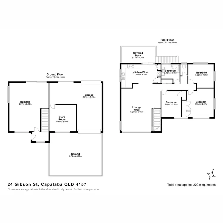 Floorplan of Homely house listing, 24 Gibson Street, Capalaba QLD 4157