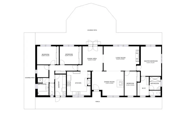 Floorplan of Homely house listing, 851 Lake Road, Bethanga VIC 3691