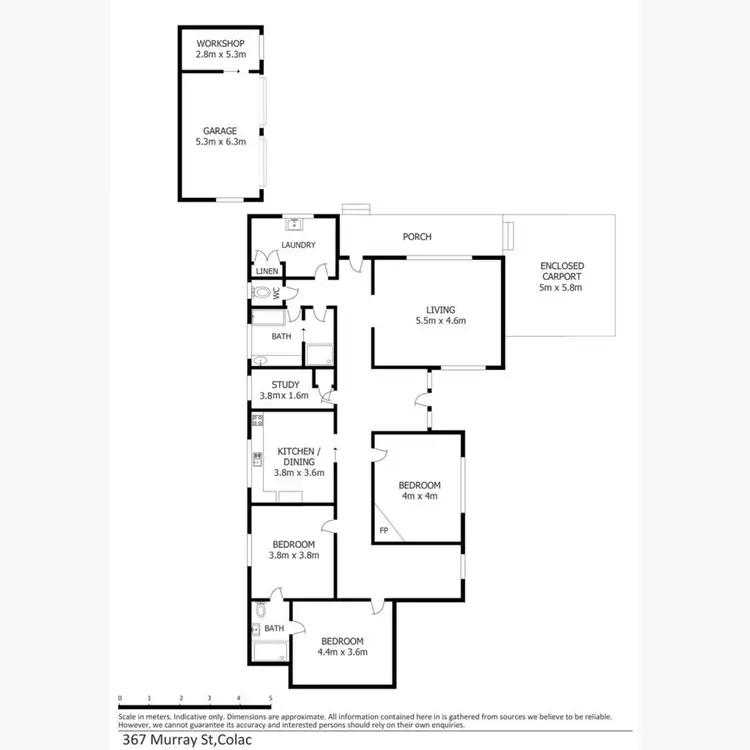 Floorplan of Homely house listing, 367 Murray Street, Colac VIC 3250