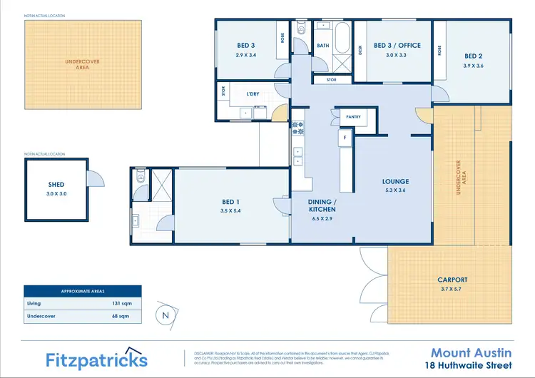 Floorplan of Homely house listing, 18 Huthwaite Street, Mount Austin NSW 2650