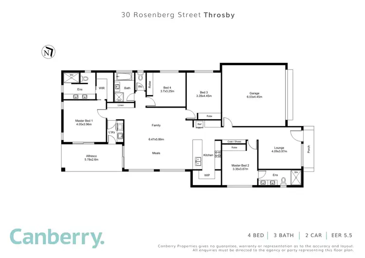 Floorplan of Homely house listing, 30 Rosenberg Street, Throsby ACT 2914
