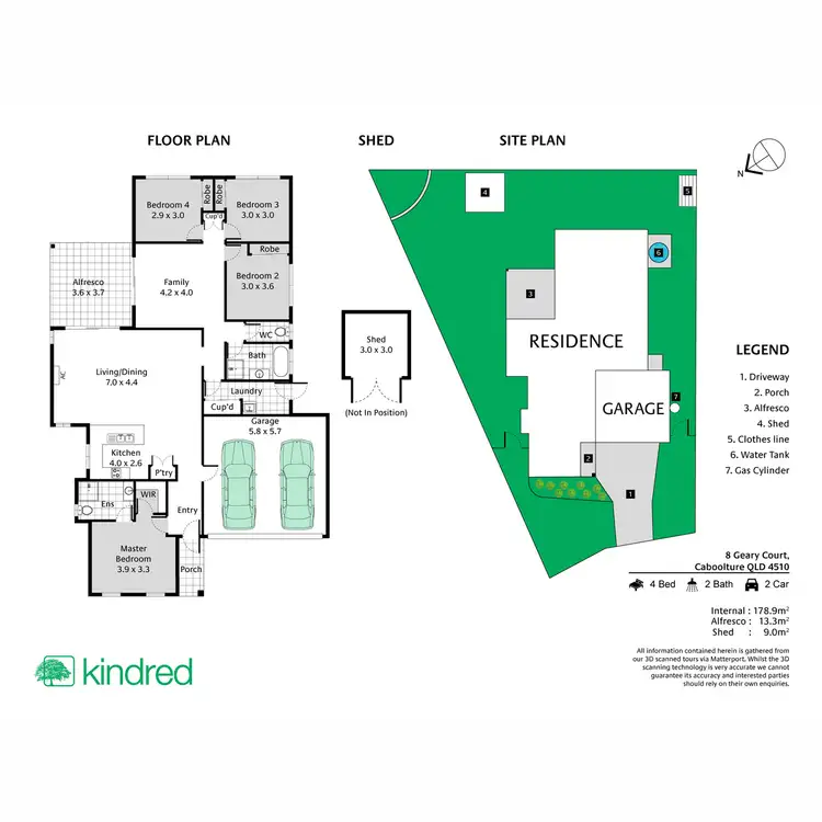 Floorplan of Homely house listing, 8 Geary Court, Caboolture QLD 4510