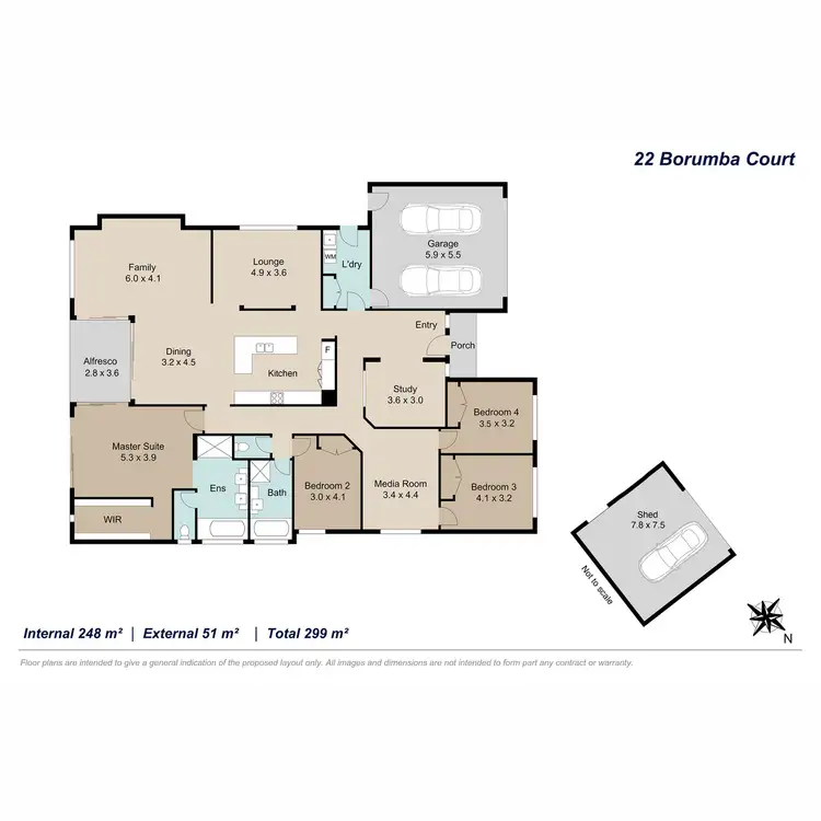 Floorplan of Homely house listing, 22 Borumba Court, Narangba QLD 4504