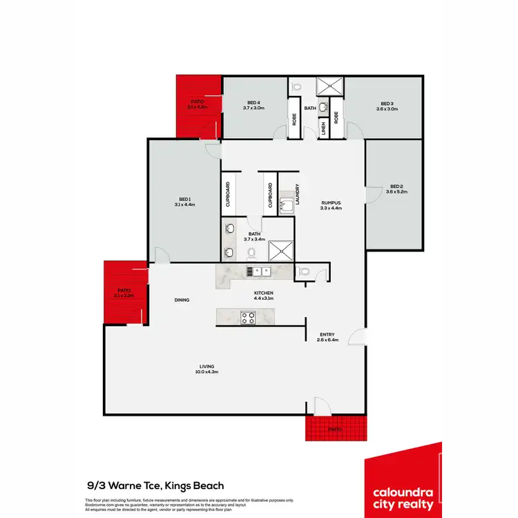 Floorplan of Homely unit listing, 9/3 Warne Terrace, Kings Beach QLD 4551