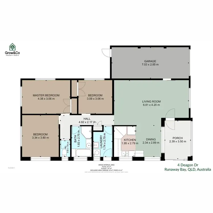 Floorplan of Homely house listing, 4 Deagon Drive, Runaway Bay QLD 4216