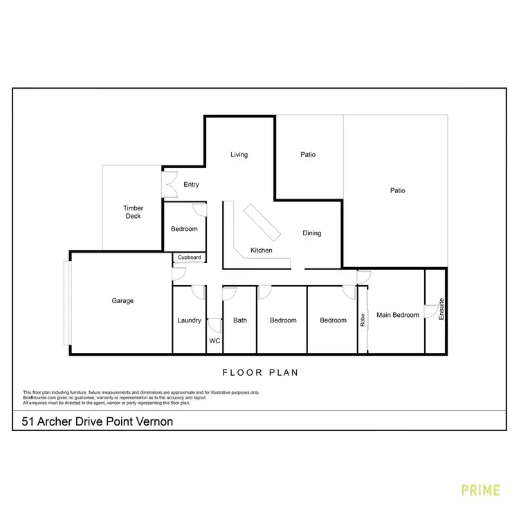 Floorplan of Homely house listing, 51 Archer Drive, Point Vernon QLD 4655