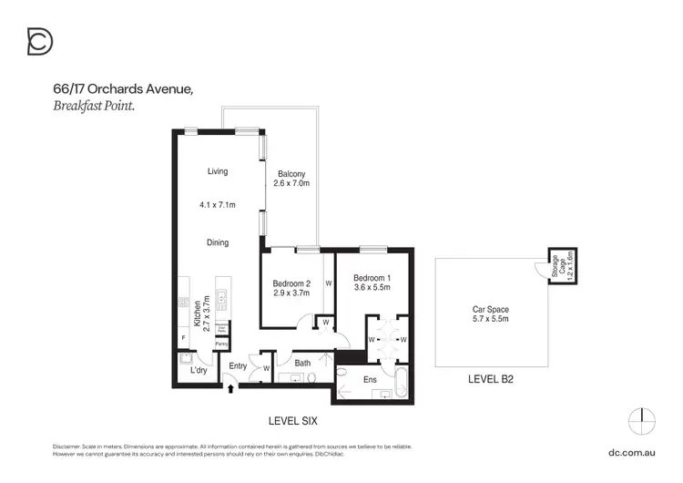Floorplan of Homely apartment listing, 66/17 Orchards Avenue, Breakfast Point NSW 2137