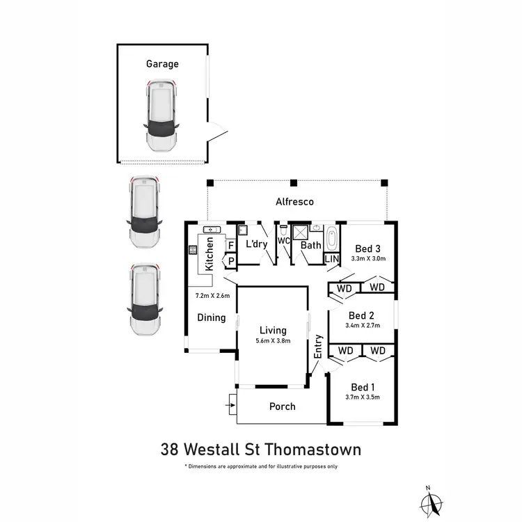 Floorplan of Homely house listing, 38 Westall Street, Thomastown VIC 3074