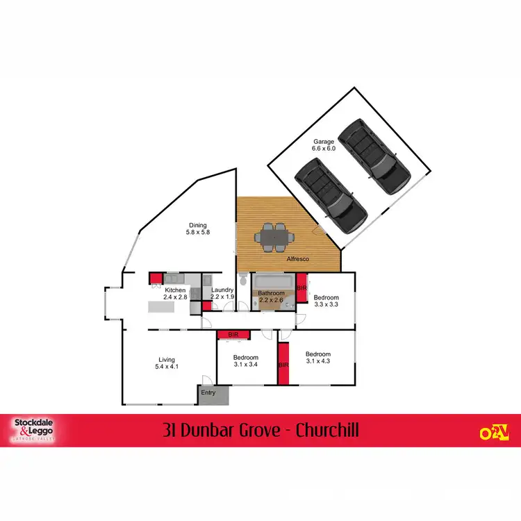 Floorplan of Homely house listing, 31 Dunbar Grove, Churchill VIC 3842