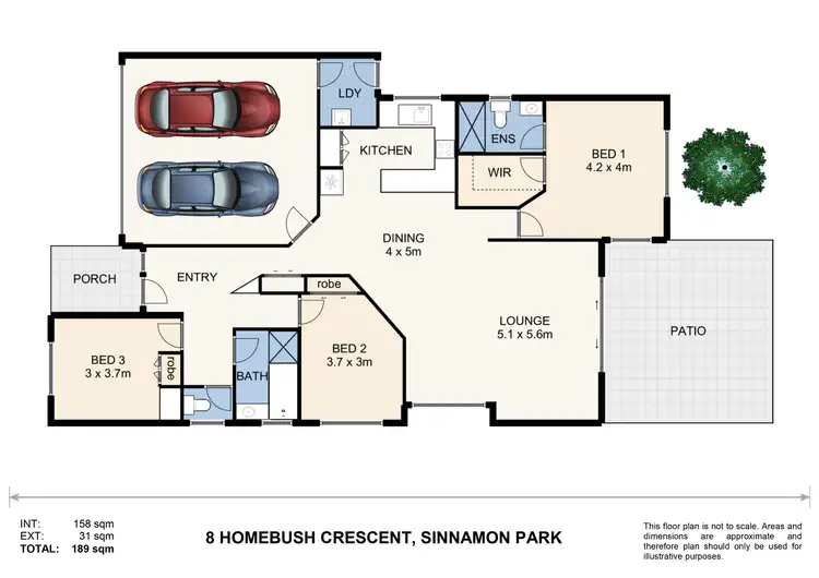 Floorplan of Homely house listing, 8 Homebush Crescent, Sinnamon Park QLD 4073