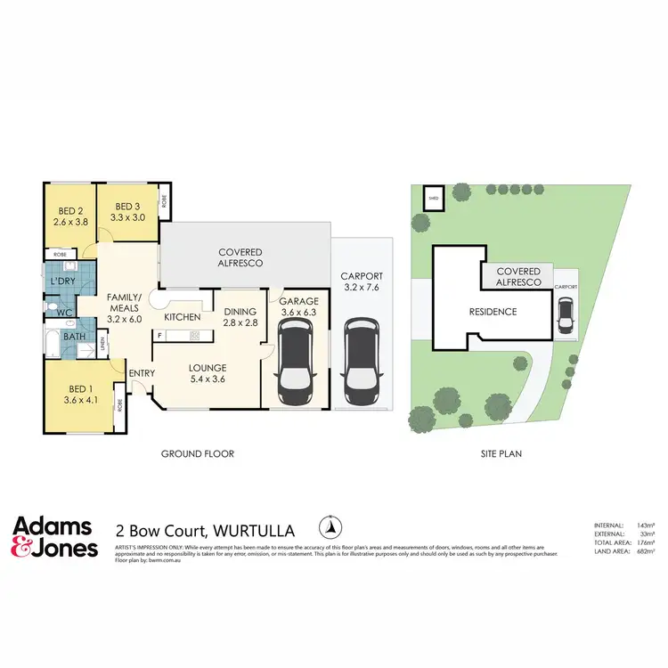 Floorplan of Homely house listing, 2 Bow Court, Wurtulla QLD 4575