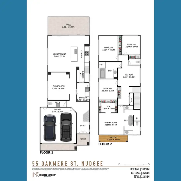 Floorplan of Homely house listing, 55 Oakmere Street, Nudgee QLD 4014