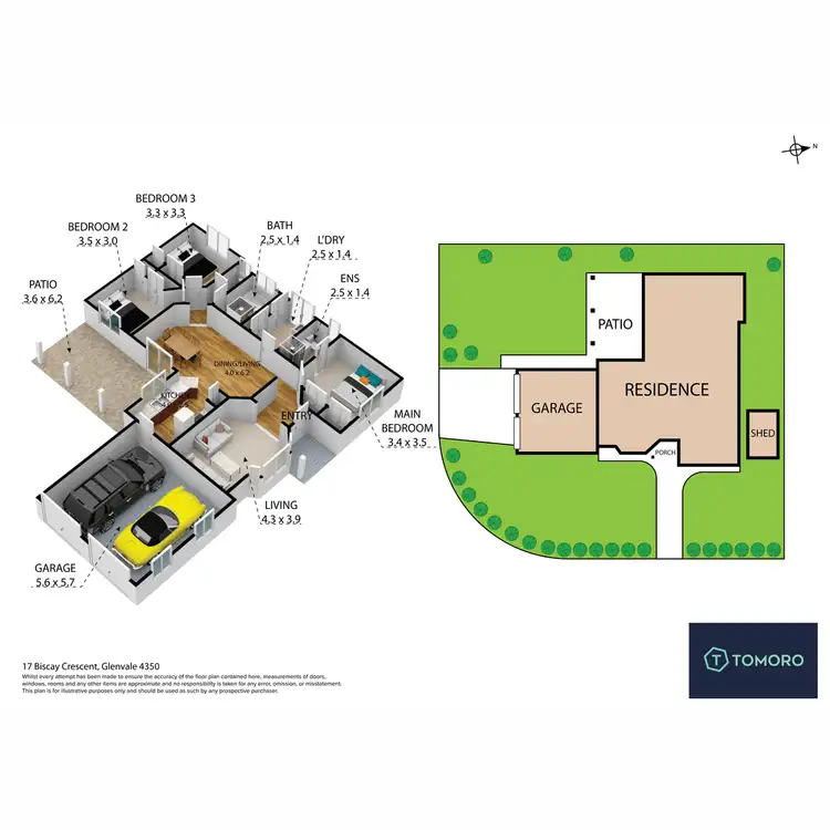 Floorplan of Homely house listing, 17 Biscay Crescent, Glenvale QLD 4350