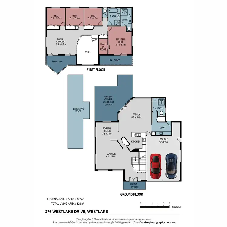 Floorplan of Homely house listing, 276 Westlake Drive, Westlake QLD 4074