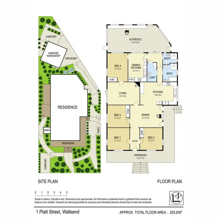 Floorplan of Homely house listing, 1 Platt Street, Wallsend NSW 2287