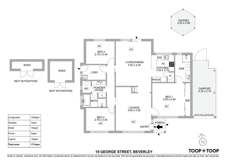 Floorplan of Homely house listing, 19 George Street, Beverley SA 5009
