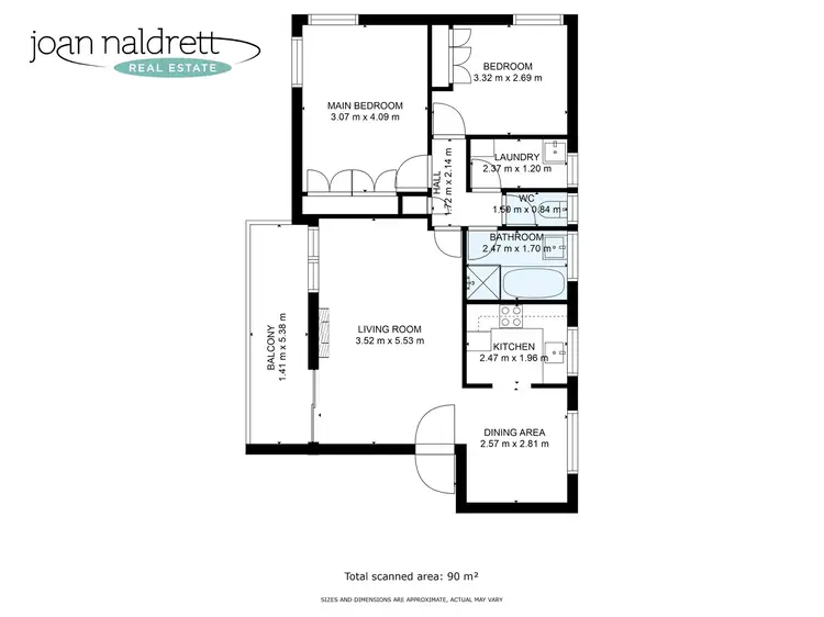Floorplan of Homely unit listing, 9/621 Olive Street, Albury NSW 2640