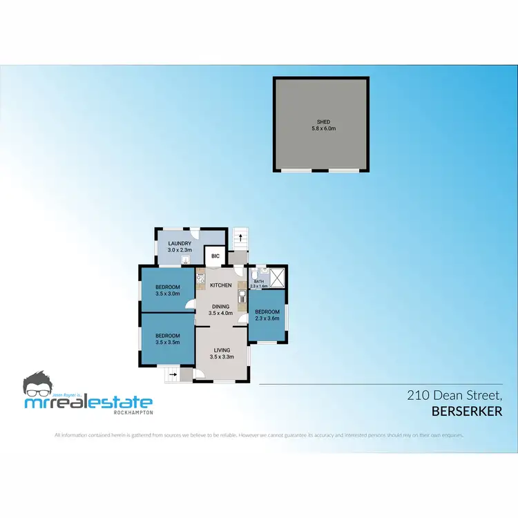 Floorplan of Homely house listing, 210 Dean Street, Berserker QLD 4701