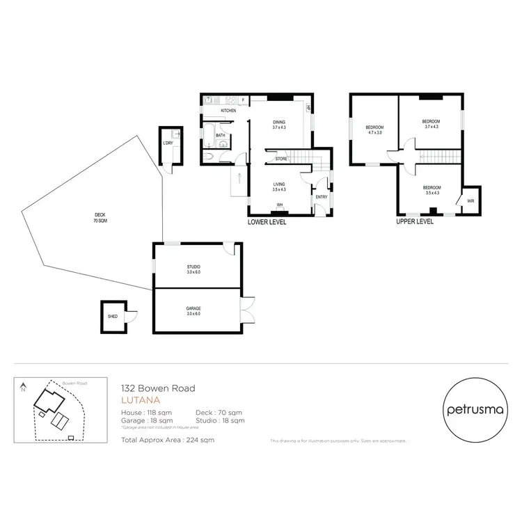 Floorplan of Homely house listing, 132 Bowen Road, Lutana TAS 7009