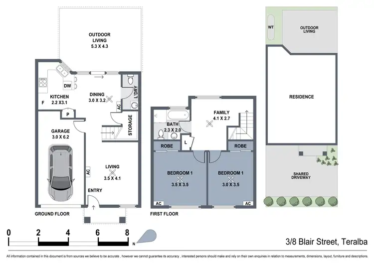 Floorplan of Homely apartment listing, 3/8 Blair Street, Teralba NSW 2284