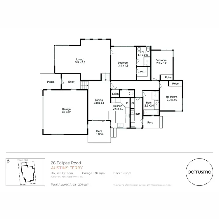 Floorplan of Homely house listing, 28 Eclipse Road, Austins Ferry TAS 7011