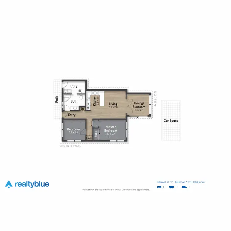 Floorplan of Homely apartment listing, 1/55 Tallebudgera Drive, Palm Beach QLD 4221