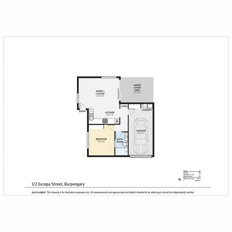 Floorplan of Homely semi-detached listing, 1&2/2 Europa Street, Burpengary QLD 4505