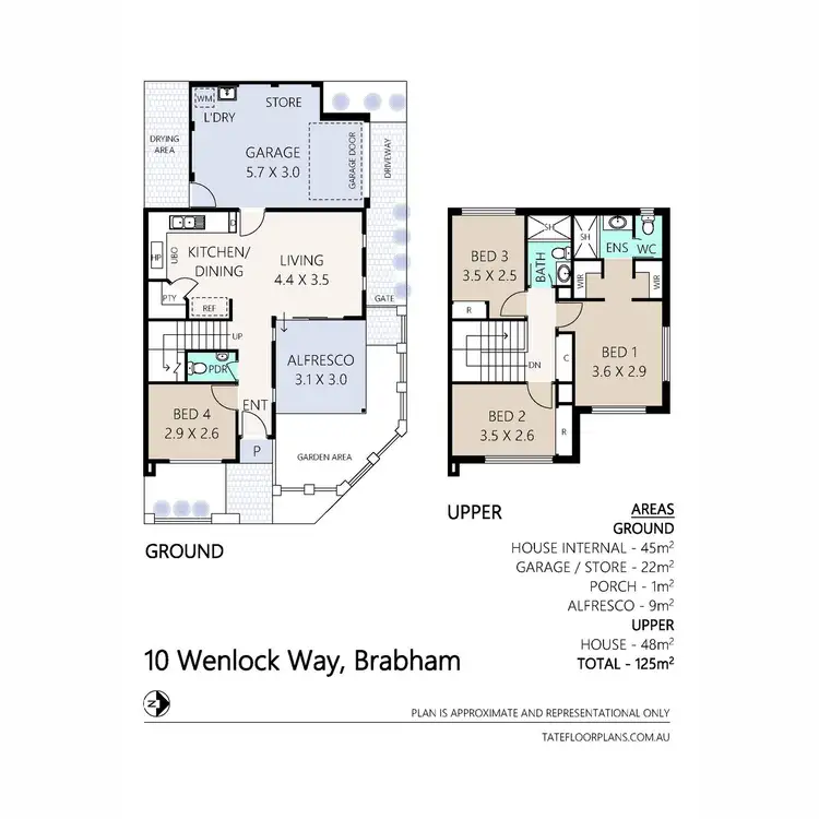 Floorplan of Homely house listing, 10 Wenlock Way, Brabham WA 6055