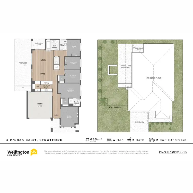 Floorplan of Homely house listing, 3 Pruden Court, Stratford VIC 3862