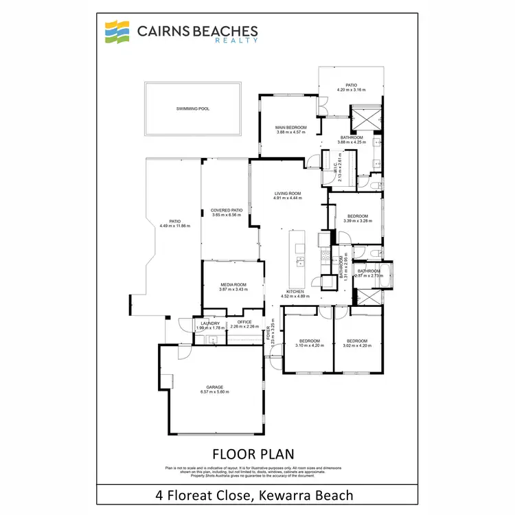 Floorplan of Homely house listing, 4 Floreat Close, Kewarra Beach QLD 4879