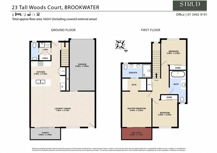 Floorplan of Homely townhouse listing, 23 Tall Woods Court, Brookwater QLD 4300