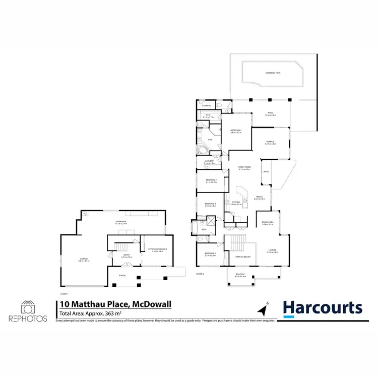 Floorplan of Homely house listing, 10 Matthau Place, Mcdowall QLD 4053