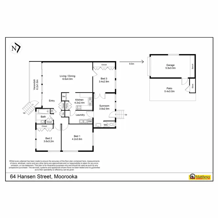 Floorplan of Homely house listing, 64 Hansen Street, Moorooka QLD 4105