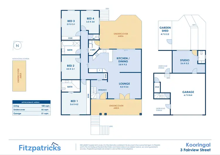 Floorplan of Homely house listing, 3 Fairview Street, Kooringal NSW 2650