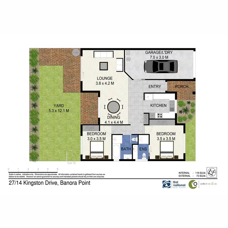 Floorplan of Homely villa listing, 27/14 Kingston Drive, Banora Point NSW 2486