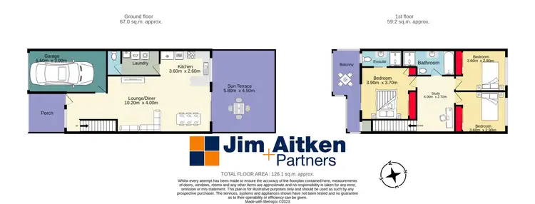 Floorplan of Homely semi-detached listing, 4/20-24 Blaxland Avenue, Penrith NSW 2750